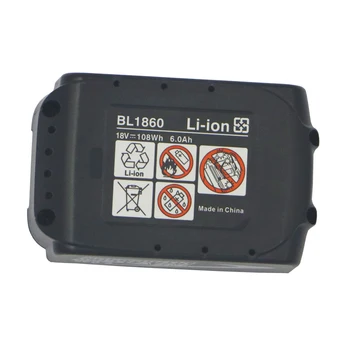 Dvisi 18V Li-ion Batéria 4000mAHH/6000mAH pre MAKITA Batérie BL1860 BL1850 BL1840 BL1830 94205-3 LXT400 s LED Rozchod, li-ion