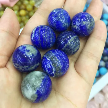 Prírodné Lapis Lazuli Loptu ručné Crystal Oblasti Drahokam Strane Masér Crystal ball pre dekorácie z prírodného kameňa uzdravenie 20 mm