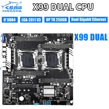 X99 dual základná doska set 2ks XEON 2.4 Ghz E5 2620 V3 six-core Procesor, Podpora MAX 2400MHz 8-Kanál LGA 2011V3/ V4 CPU