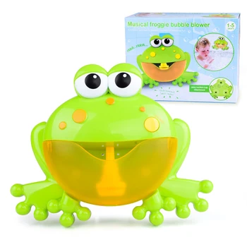 Vysoká Kvalita Bublina Stroj Veľká Žaba Automatické Bublina Maker Dúchadlo Hudby Vaňa Hračka pre Bábätko