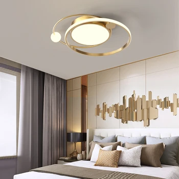 Moderné Stropné LED Svetlá Pre Spálne, Obývacej Miestnosti študovňa Čierne/Biele zlato, Hotových kuchyňa Balkón Svetlá Stropné Svetlá