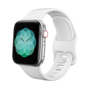 Tekutý silikónový pásik pre apple hodinky kapela 44 mm 42mm 40 mm 38 mm iwatch kapela 5/4/3/2/1 Rovnaké ako Apple oficiálne silikónový materiál