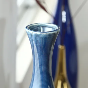 Nordic štýl tvorivé dekorácie, vázy svetlo luxusné keramické vázy kvet usporiadanie nádoby moderný minimalistický dom dekorácie