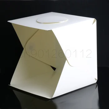 30 cm 40 cm Skladacie Studio Plošných Mäkké Box s LED Svetlom, Čierna Biele Pozadie Kábel USB LED svetlo, Photo Studio Príslušenstvo