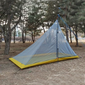 NOVÉ 2,4 m dĺžka 1-2persons ľahké viacúčelové anti-komár gázy stan Vnútorné stan / baldachýn oka leto, camping stan