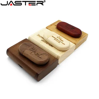 JASTER drevené + box vlastné LOGO usb flash disk 4gb 8gb 16gb kl ' úč 32 gb, 64 gb usb kľúč 64GB pen drive (viac než 1 ks zadarmo DENNÍK)