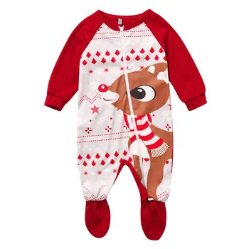 LONSANT Dieťa, Dievča, Chlapec, Potápačské Vianočné Zimné Novorodenca Dieťa Romper Jumpsuit Pyžamo Mäkké Oblečenie 2019