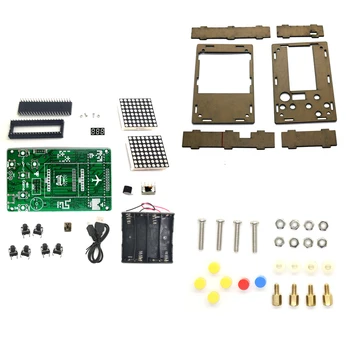 Výhodou Veľkoobchod Elektronických DIY Kit 8 x 16 maticovej hry stroj pre Tetris/Had/Strela/Racing s Akryl Diy Kit Elektronické