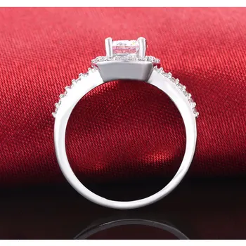 Pôvodné 925 Reálne Mincový Striebro zapojenie snubné Prstene pre Ženy prst módny dizajn šperky darček paty osobné R211