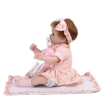 43 cm Krásne Princezná bebe Reborn Baby Doll Hračky Mäkké Realistické Realisticky Novorodenca Playmate Hrať Dom Hračky Bezpečnosti Darčeky Pre Dievčatá
