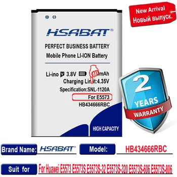 HSABAT Nový Top Značky 2600mAh akumulátor pre Huawei E5573 E5573S E5573S-32 E5573S-320 E5573S-606 E5573S-806 HB434666RBC