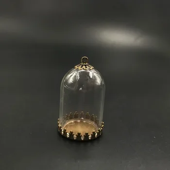 30x20mm diy bell jar trubice tvar skla svete bronz koruny zásobník čipky spp set sklenené fľaše náhrdelník prívesok sklenenej fľaštičke st dekor