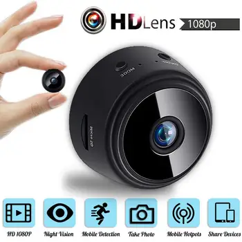 1080P Mini Nočný Režim Fotoaparát, WiFi Bezdrôtové Nočné Videnie Detekcia Pohybu Mini Kamery