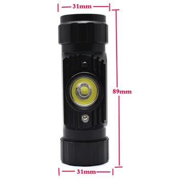 Mini IR Senzor Svetlomet Indukčné Svietidlo USB Nabíjateľné Svetlometu Nepremokavé Camping Vedúci Pochodeň Svetla 18650 Batérie