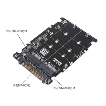 2 v 1 M. 2 NVMe SATA-Bus NGFF SSD PCI-e U. 2 SFF-8639 Adaptéra PCIe M2 Converter Ploche Počítača