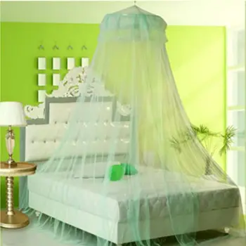 2020 Elegantnej Čipky Posteľ Komár Sieťovina Mesh Baldachýn Princezná Kolo Dome posteľná bielizeň Čistá WJJ