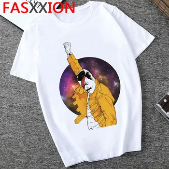 Freddie Mercury T Shirt Mužov Hip Hop 2020 Harajuku Tričko Queen pásmový Grafický Tees Muži Móda 90. rokov Hornej T-shirt Muž