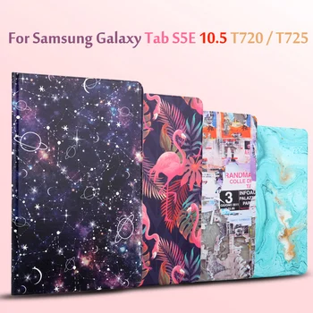 Puzdro Pre Samsung Galaxy Tab S5E 10.5 T720 T725 SM-T720 / SM-T725 Tablet Módne paintin Kryt Plášťa
