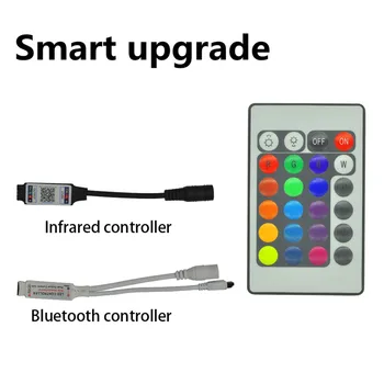 LED Pás Svetla Bluetooth dc svetlo Led RGB 5050 2835 Vodotesný Flexibilný Lampa Pásky Pásky S Diódy Pásky DC 12V 10M