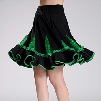 2020 Žien latinskej Salsa Tango Rumba, Spoločenský Tanec, Šaty, Sukne Zelená Svetlé Ružové Červené Námestie Tanca latinské Tanečné Šaty Ženy