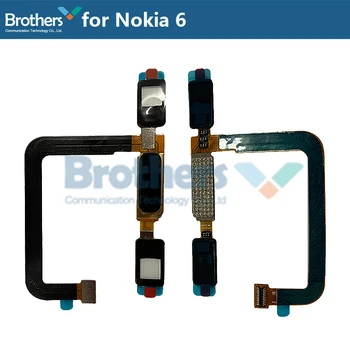 Pre Nokia 6 Odtlačkov prstov Flex Kábel pre Nokia 6 Dotyk ID s UI Tlačidlo Domov Senzor Flex Kábel Telefón Náhradný Test Top Práca