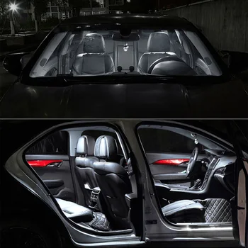 TPKE 9X Biele LED Osvetlenie Interiéru Balík Kit Pre 2010-Ford Mustang Mapu Dome batožinového priestoru špz Svetlo
