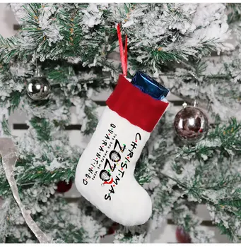 Vianočná Pančucha Roztomilá Bábika Tlač Darček Ponožka Vianoce, Santa Vianočný Strom Dekorácie Prívesok Ponožky