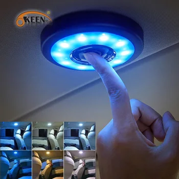 OKEEN LED Interiéru Vozidla Svetla na Čítanie, USB Nabíjanie Strechy Magnet Auto denného Svetla batožinového priestoru DRL Námestie Dome Vozidla Vnútorné Stropné Lampy