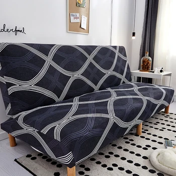 Geometrické rozťahovací gauč posteľ kryt gauč zahŕňa spandex stretchdouble kryt sedadla poťahy pre obývacia izba geometrických tlač