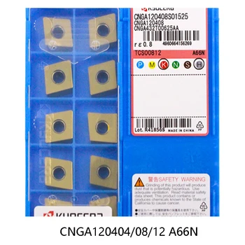 Pôvodné CNGA120404 CNGA120408 CNGA120412 A66N Karbidu Vložky CNGA 120404 120408 120412 Sústruhu Frézy Nástroje na Sústruženie, CNC CNGA1204