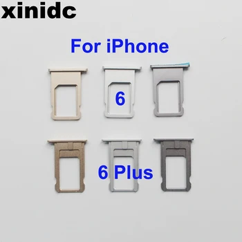 Xinidc 50 ks SIM Karty Držiak Pre iPhone 6 6S 6Plus 6S Plus Sivá Striebro, Zlato, ružové Zlato Sim Držiak Opravy Dielov