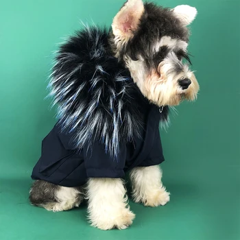 V zime teplé psie oblečenie, módne psa nadol bunda kačica nadol vatovaný kabát Čivava, francúzsky buldog pug bunda s Kapucňou psa kostým