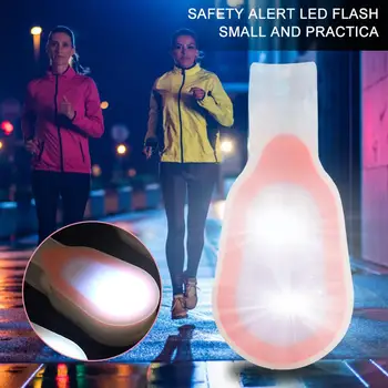Mini Noc Bleskové Svetlo, Klip Na Oblečenie Magnetické Bezpečnostné Svetlá Vonkajšie voľnú Ruku Silikónové Klip Lampa pre Kempovanie Turistika