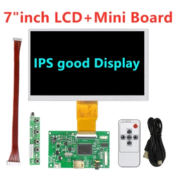 7 Palcový 1024*600 Mini Displej Matrix TFT LCD Monitor s HDMI Malý Ovládač Rada TTL vstupy pre Raspberry Pi Panel