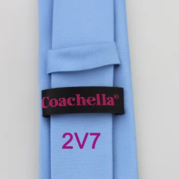 YIBEI Coachella Väzby je Obloha Modrá Kravata Chudá S Ružovými Čierne Pruhované Vertikálne Kravata Žakárové Tkaniny 6typ Štíhly Krk Kravatu Muž Corbatas