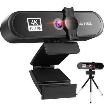 4K Video Konferencie automatické Zaostrovanie, Webkamera USB Webová Kamera s Micphone a Statív pre Schôdze Live Vysielanie HD PC Web Kameru