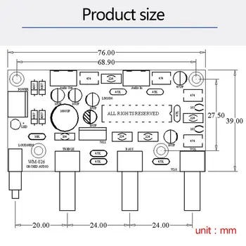 LM1036 OP-AMP HIFI Zosilňovač Predzosilňovač Hlasitosť Zvonenia EQ riadiacej Dosky DIY AUTA a hotových výrobkov