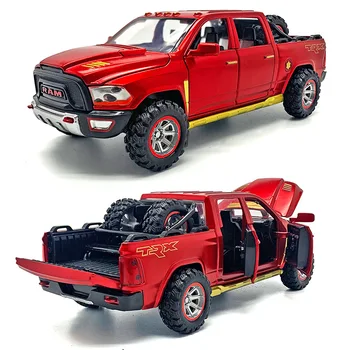 1:32 vysokej simulácia zliatiny ram trx pickup truck model s rezervnej pneumatiky, zvuk a svetlo, vytiahnuť späť hračka pre deti, darčeky