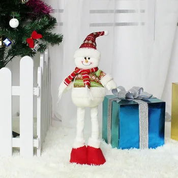 Vianočné Bábiky Zdvíhateľnej Santa Claus Snehuliak Elk Hračky, Vianočné Figúrky Vianočný Darček Pre Dieťa Červený Vianočný Strom Ornament 2020