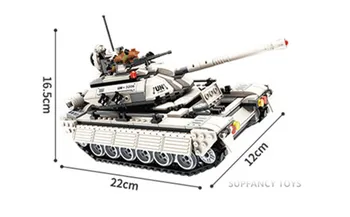 430Pcs Vojenského Tanku Stavebné Bloky Sady Hrdina Armády Panzer Zbraň Zbraň RPG Síl OSN Techniku, Tehly Vzdelávacie Hračky pre Deti,