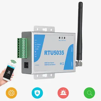 RTU5035 GSM Brány Otvárač Relé Prepínač Bezdrôtového Diaľkového ovládača s Anténou
