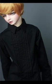 BJD Bábiky oblečenie vzťahujú na 1-3 1-4 strýko black akordeón skladaný tričko bábika príslušenstvo