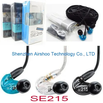 Nové SE215 Hi-Fi Stereo Šumu Headphones3.5MM SE 215 V uchu Slúchadlá S Oddeleným Káblom slúchadlá s Box VS SE535