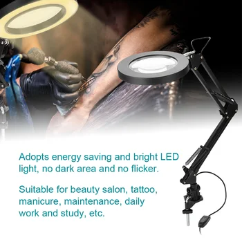 LED Stolná Lampa Ochrana Očí USB Lampa Energeticky Úsporné Svorka Lampa Stmievateľné Skladacia Pre Denné Práce/Read/make-up/Tetovanie/Nail Art