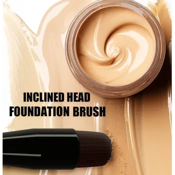 MYG tvoria nástroje make-up štetec blusher kefa nadácie kefa na mokré a suché naklonený kefa