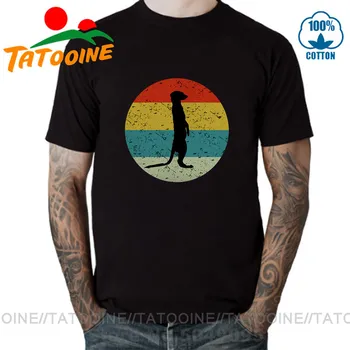 Tatooine, Vintage Veterinárnej Suricate Cicavce Zvierat Meerkats Milovníkov T-shirt muž Retro Voľne žijúcich živočíchov Dar Lásky Meerkat T shirt pre mužov