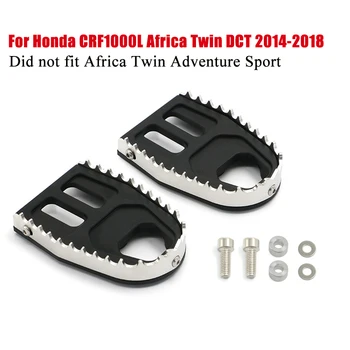 CNC Sochorová Široké Nohy Kolíkov Pedále na Nohy Zvyšok Footpegs Pre Honda CRF1000L Africa Twin DCT 2016 2017 2018 CRF 1000L Čierna