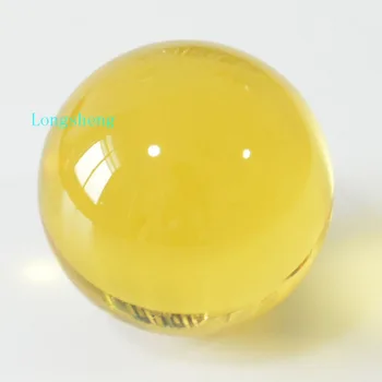 1PCS 60 mm Žltá K9 Crystal Ball 6typ sklenenú Guľu Pre Svadobný Dar Domov Ozdoby Modern Vintage Dekor Veľkoobchod