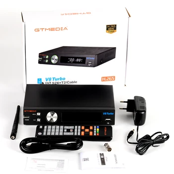 10pcs GTMedia V8 Turbo Gtmedia V8 pro2 H. 265 Full HD DVB-S2, DVB-T2, DVB-C Satelitný Prijímač Vstavaný WiFi lepšie freesat