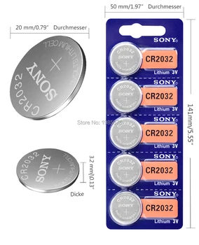 50pcs pôvodnej značky sony cr2032 DL2032 ECR2032 5004LC KCR2032 BR2032 3v tlačidlo bunky mince lítiové batérie pre hodinky